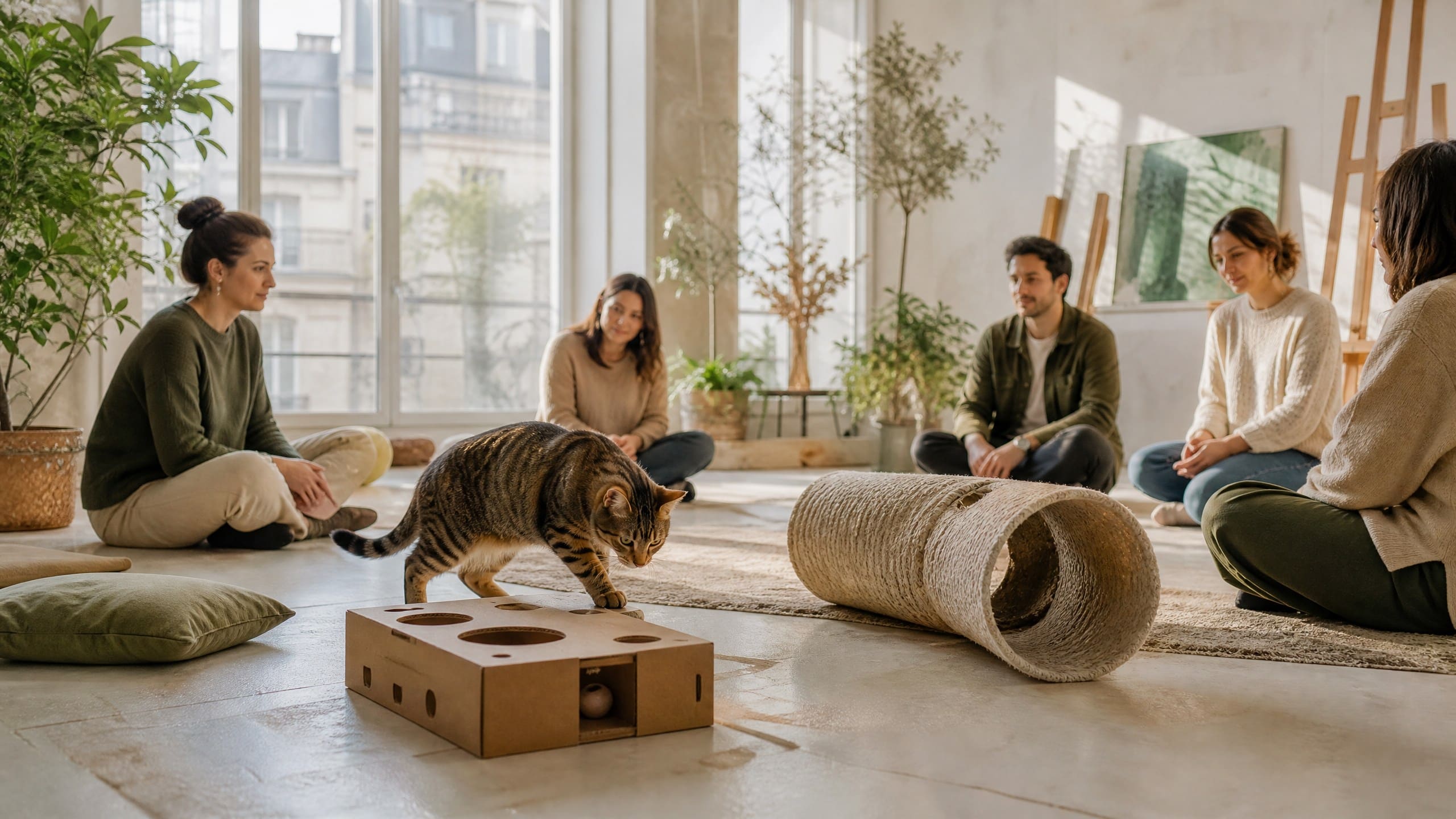 Indoor Cat Enrichment Circle: Paris Edition